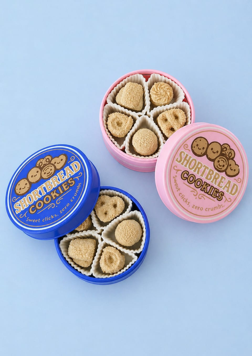 Shortbread Tin Cookie or Sewing Kit Clicker
